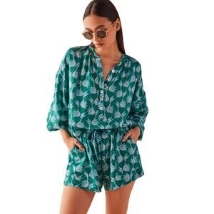 Omika Asha Shorts - Nicobar Mantis